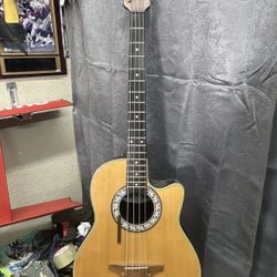 Vintage Celebrity by Ovation CC74 4 String Electric Acoustic Bass Guitar Korea