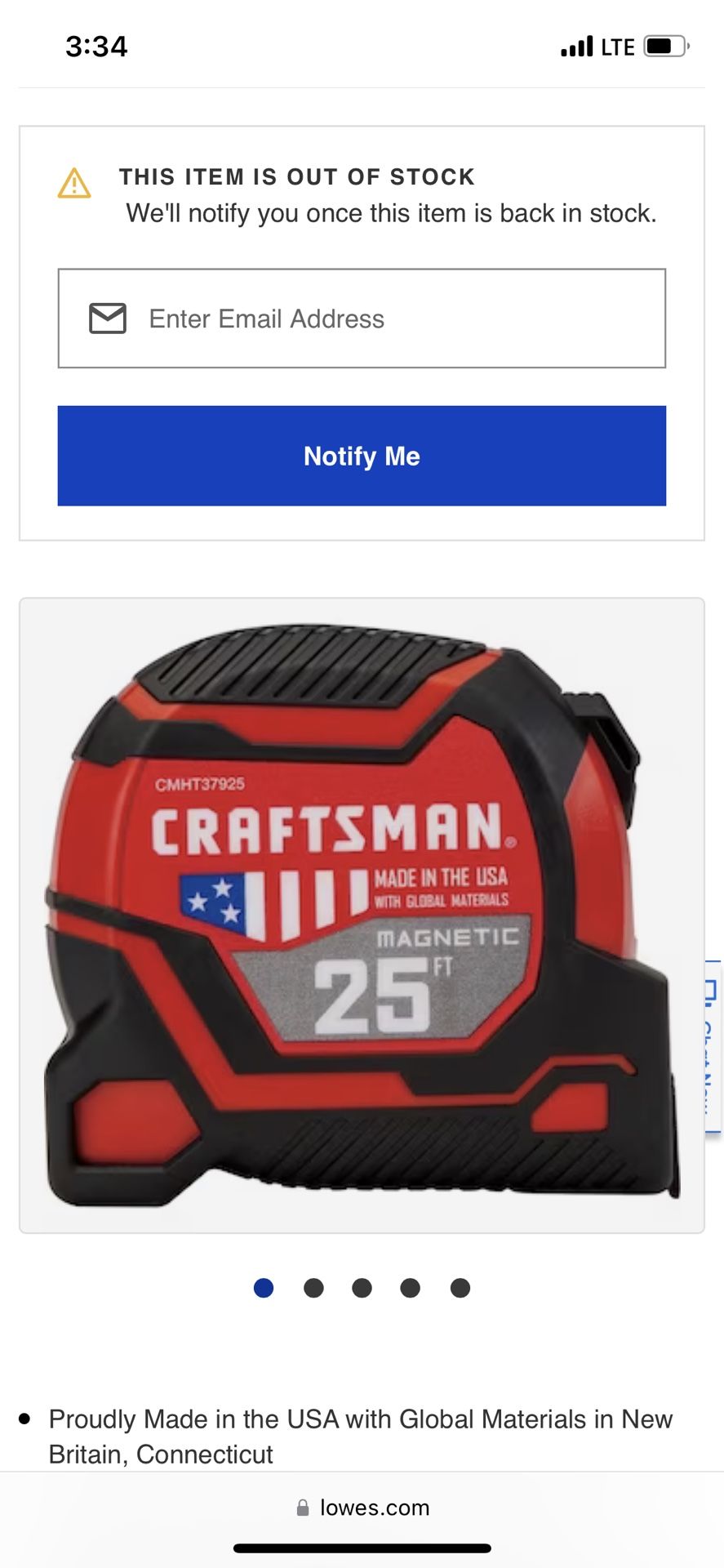 Craftsman Tape Brand New 