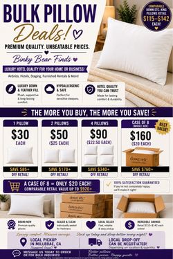 Brand new Down Etc. pillows (goose feathers)