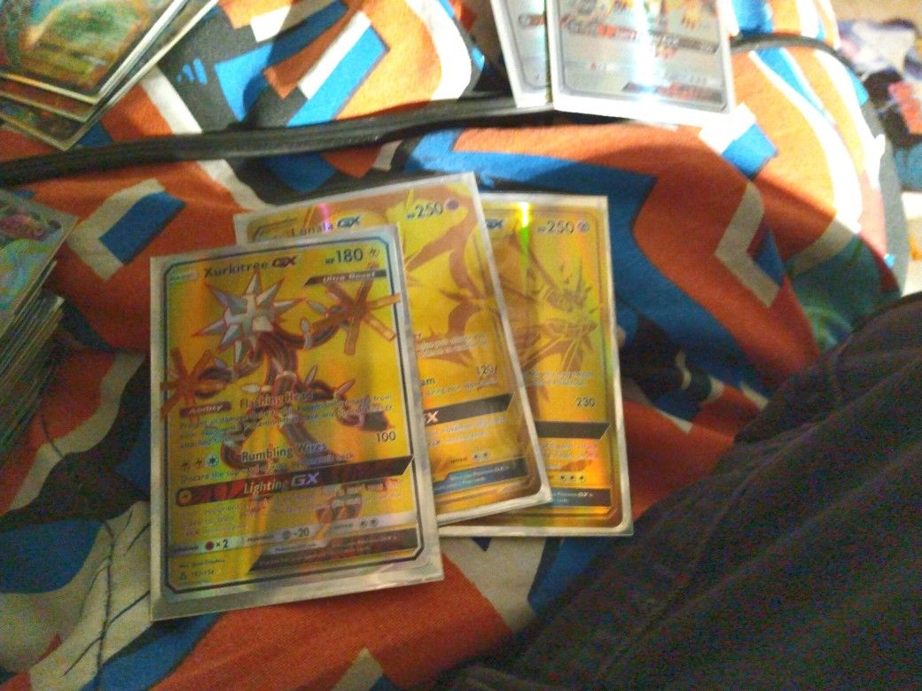 2 Gx Golden 1 Ultra Beast Golden  Pokemon Cards