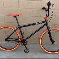 Sgvbicycles Pro OG Fire 26" BMX Cruiser in Black Red/ Black-Blue 