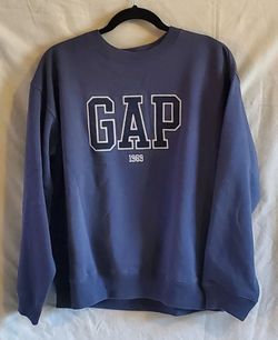 GAP Women's 1969 Logo Crewneck Sweatshirt Size M – NWT Slate Blue