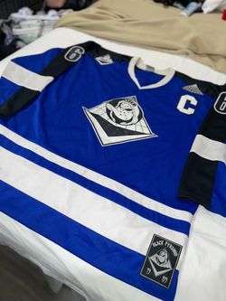 Black Pyramid Hockey Jersey Blue White