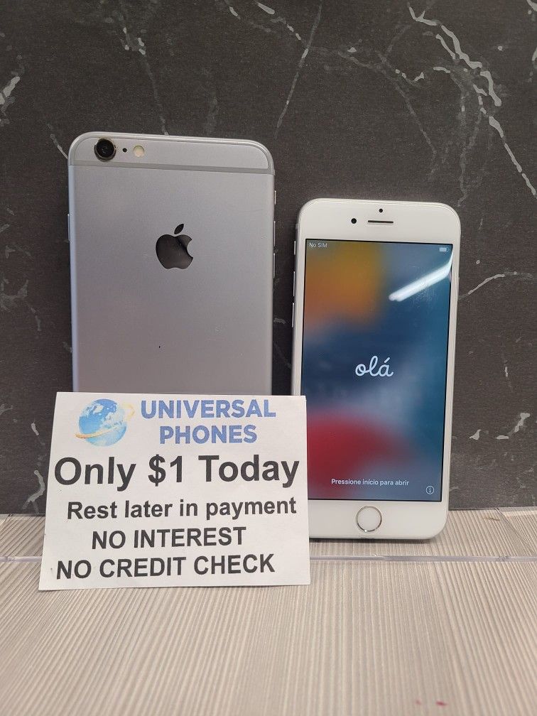 Apple IPhone 6S 16gb Unlocked Like New Condition No Defects.
$1 Down NO CREDIT CHECK FINANCING