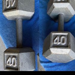 40 Lbs Dumbbells (2)