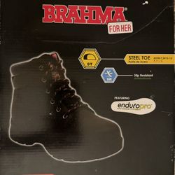 Brahma Women's Bevel Steel Toe Work Boots