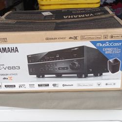 Yamaha r x v c 683 bluetooth surround system , home theater