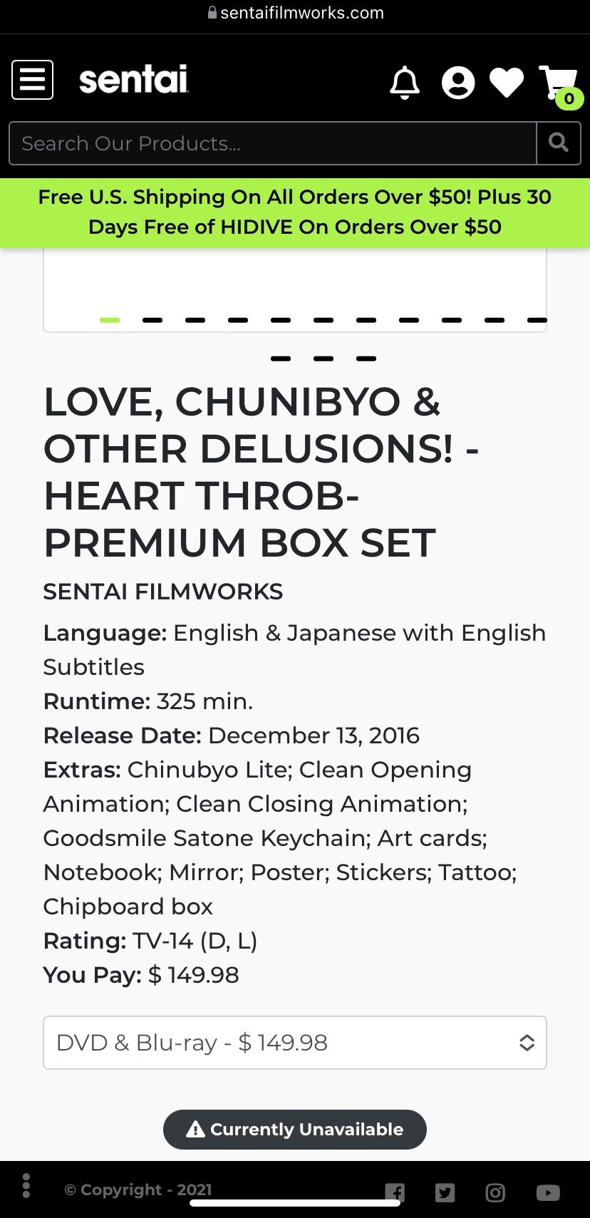  Love, Chunibyo and Other Delusions! Heart Throb [DVD