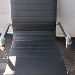 
Costway Set of 2 PU Leather Office Chair High Back Conference Task Chair Black