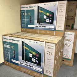 70” HISENSE ROKU 4K HDR SMART TV
