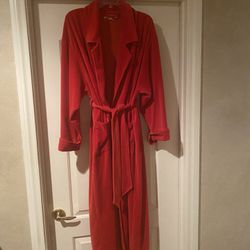 Victoria’s Secret Long Red Velour Robe
