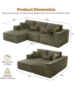 Boneless sofa