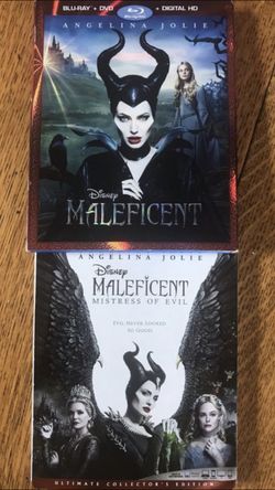 Maleficent and Maleficent mistress of Evil Blu-ray all for $22 Disney Marvel DC Harry Potter the Star Wars movies 3D Bluray and dvd collectors