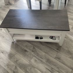 Farmhouse Style Coffee Table And Matching End Table