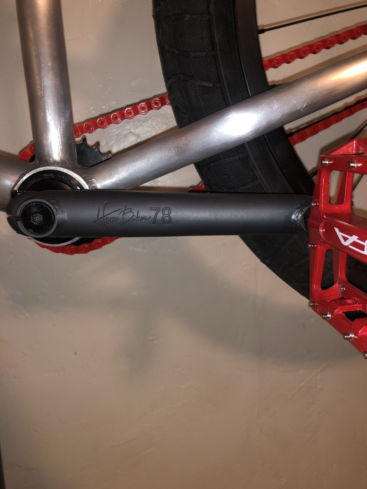 Haro 78 3 piece cranks “Cerakote”