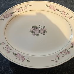 4 Elegant Martha Stewart MSE Stoneware Platters. 16”x13”