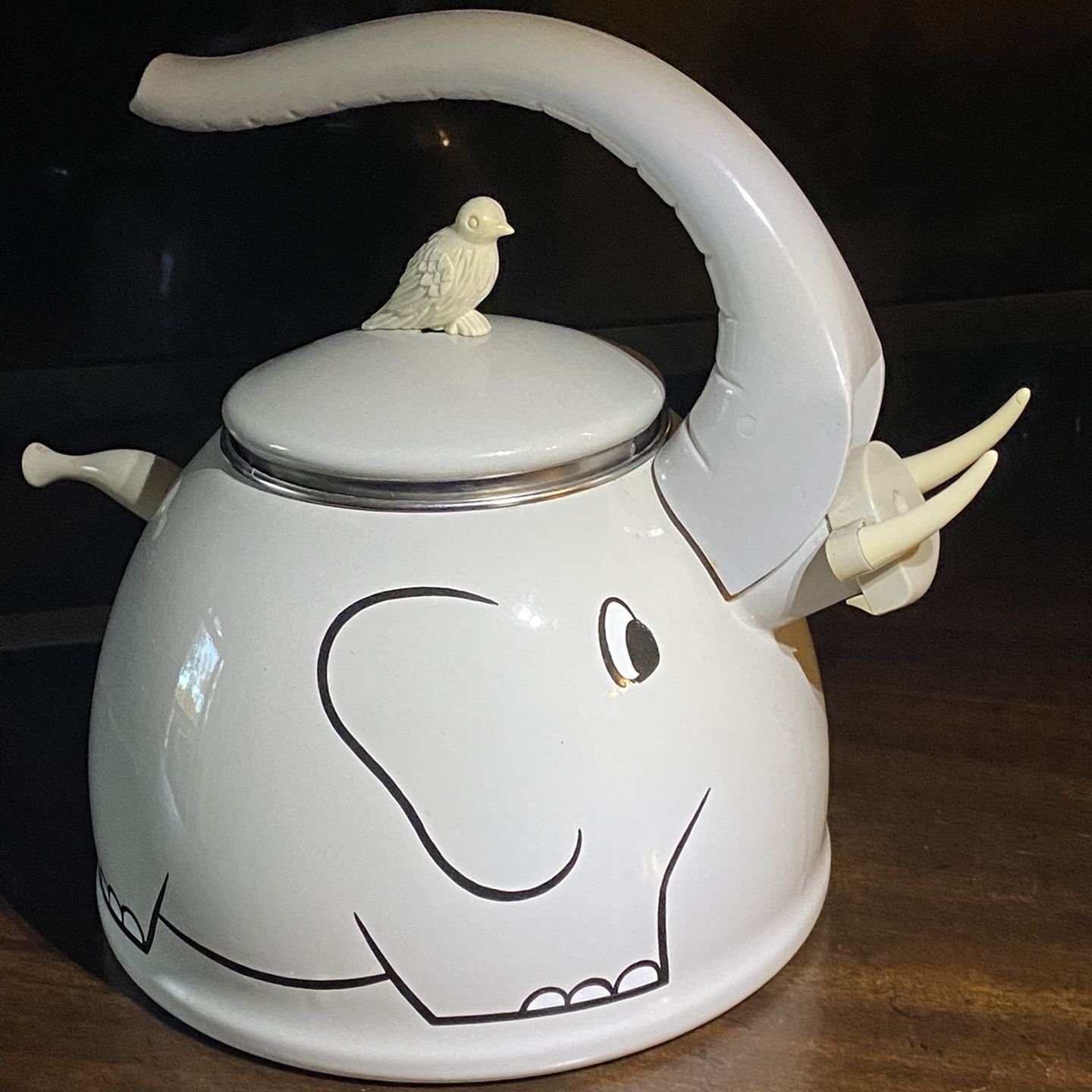 1992 Kamenstein Cow With Cowbell Tea Kettle -  Hong Kong