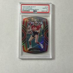 *POP 1* Joe Montana 2020 Panini Select Die-Cut Maroon Prizm #219 PSA 10
