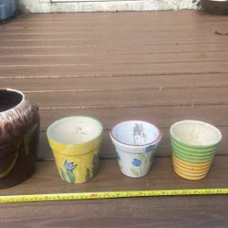 Glazed Flower Pots