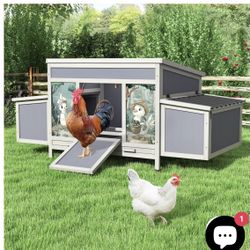 New open box Coziwow 59"L Chicken Coop with Nesting Boxes
