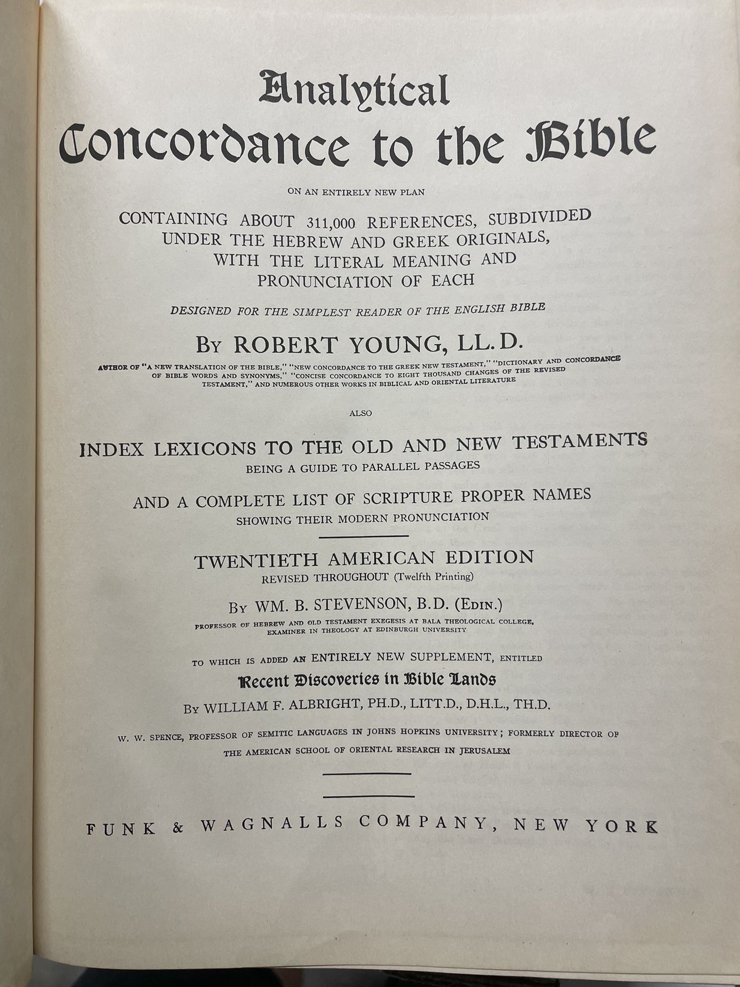 Analytical Concordance to the Bible - Hardcover 