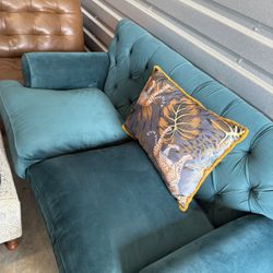 Beautiful Green Loveseat