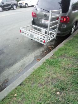 Cargo or mobility scooter rack for receiver hitch