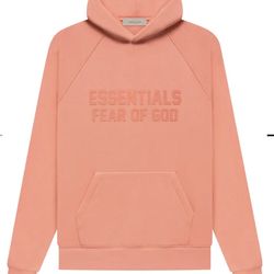 Fear of God Essentials Hoodie 'Coral'