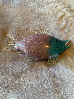 Vintage Murano glass fish