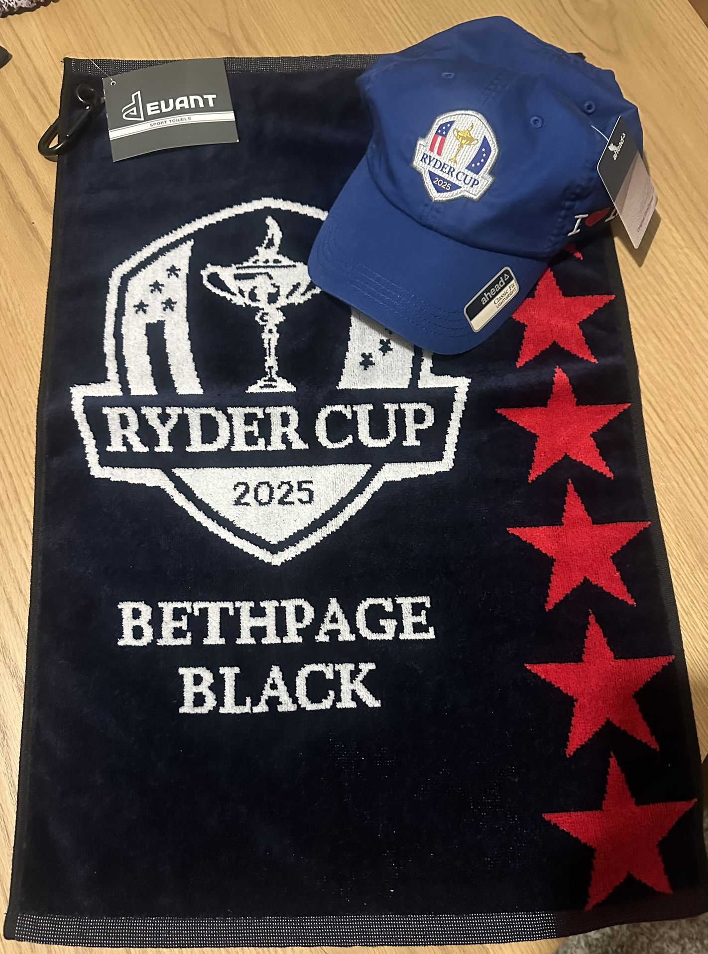Official Ryder Cup 2025 Hat+Golf Towel
