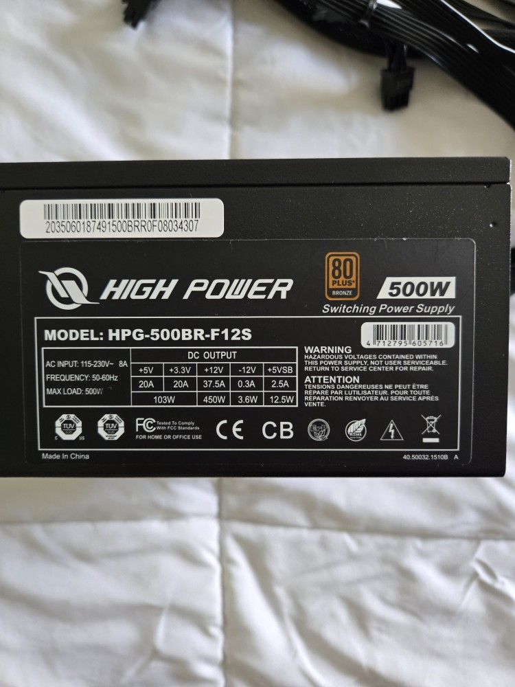 500w Bronze Psu