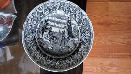 3 spode dish.7.5 vtg