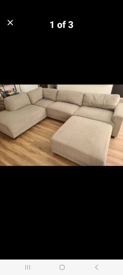 Costco sectional couch with ottoman