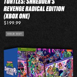 (Xbox One)TMNT Shredder Revenge Radical Edition