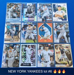 NEW YORK YANKEES lot #6 (48 cards) 🔥🔥🔥 Topps & Panini ( Aaron Judge, Giancarlo Stanton, Deivi Garcia, Luke Voit & more!)