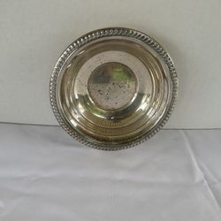 Vintage F B Rogers Silver Co Trade  Bowl 6 1/2" Textured Rim