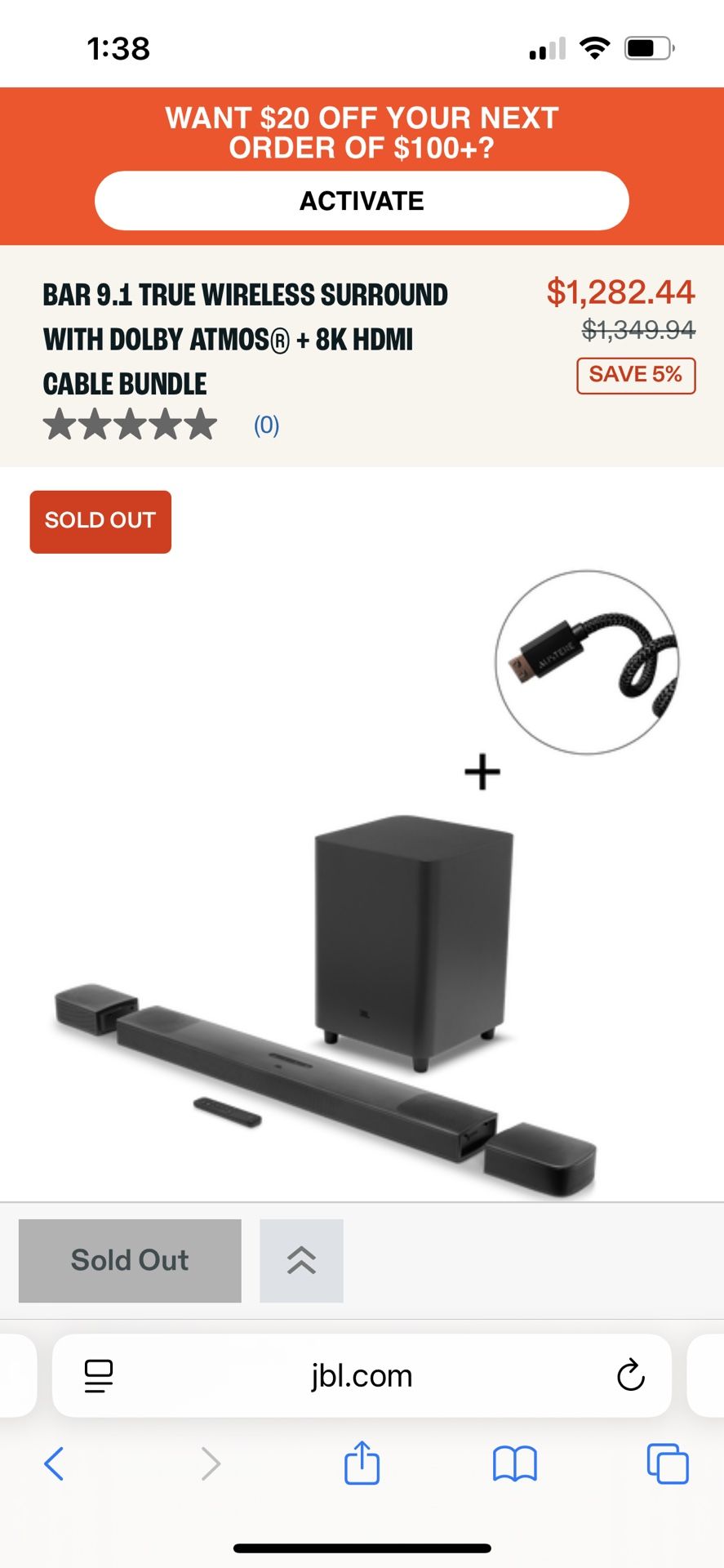 BAR 9.1 TRUE WIRELESS SURROUND WITH DOLBY ATMOS
