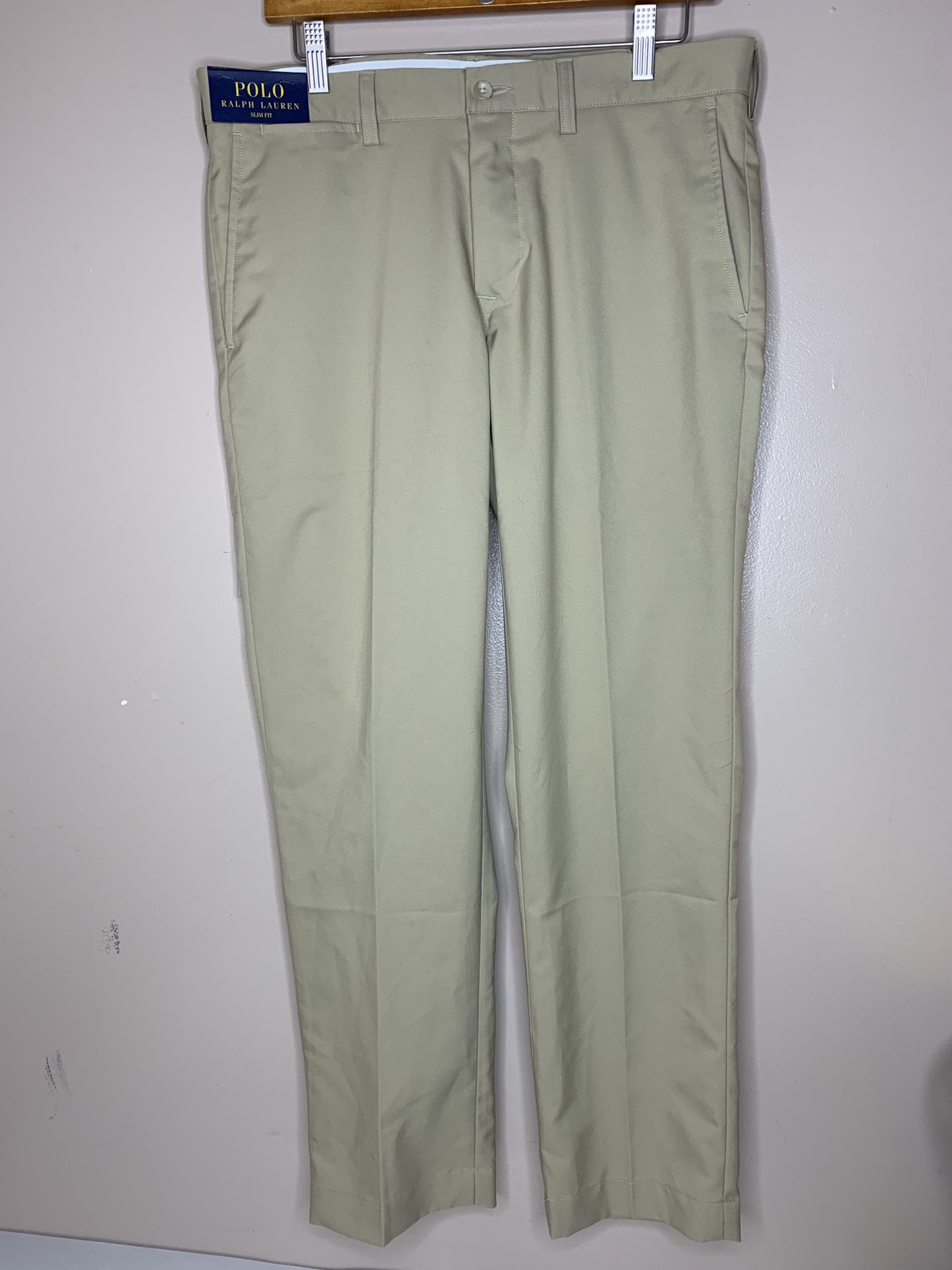 Ralph Lauren Khaki SLIM FIT Pants Chino $198 34W / 30L New with tags 