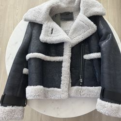 AllSaints Shearling Jacket New