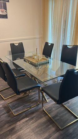 56'inch glass table