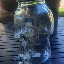 Skull glass drink dispenser - $25