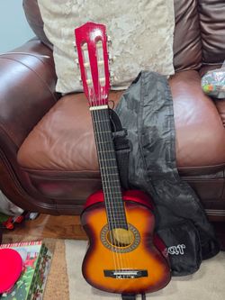 Kids guitar with case
