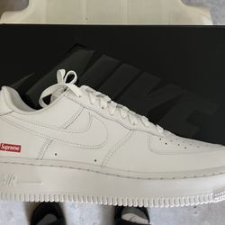Supreme Nike Air Force 1 White Sz 9 & 12  Brand new