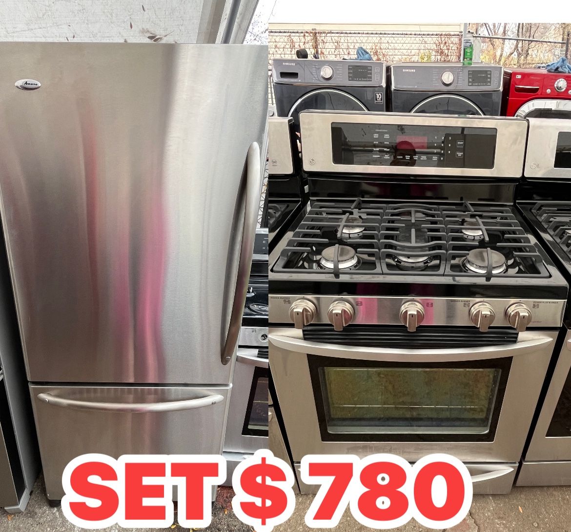 SET DE REFRIGERADOR Y ESTUFA EN BUENAS CON DICIONES CON 30 DÍAS DE GARANTÍAS