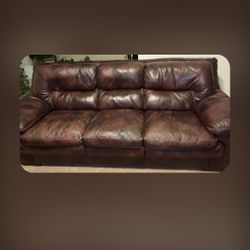 Leather 1 piece sofa pick up Plano TX 