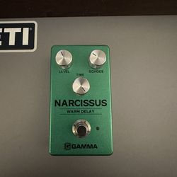 Gamma Narcissus Delay Pedal With Power Adapter 