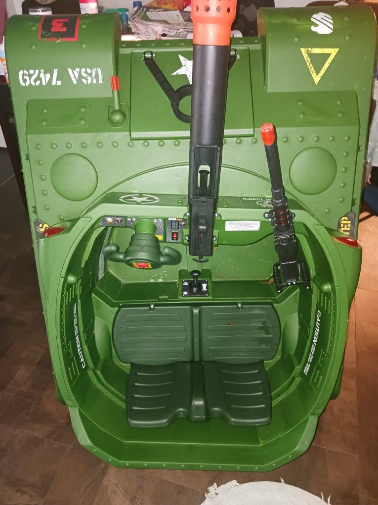 Army Tank Ride-on Toy