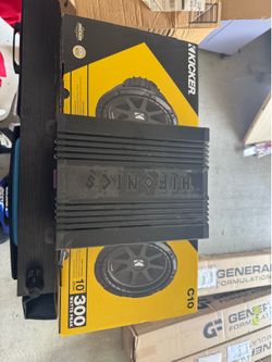 10inch subs & amp