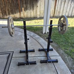 Weights ,bar and stand
