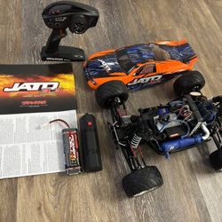 Traxxas Jato 3.3 2WD Fully Upgraded New RTR Nitro Stadium Truck w/TQi (Orange) 2.4GHz, Telemetry, TSM, Easy Start